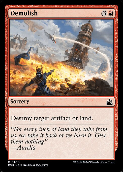 Demolish - Ravnica Remastered Magic card