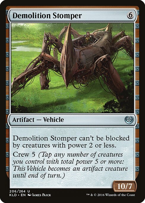 Разрушительный Тяжелоступ (Demolition Stomper) - Kaladesh (#206) - Illustrated by James Paick - Magic: The Gathering Card
