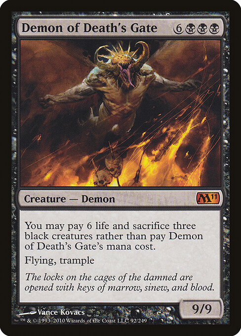 Demon of Death's Gate - Magic 2011 Magic card