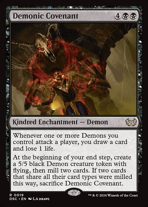 Demonic Covenant - Duskmourn: House of Horror Commander Magic card