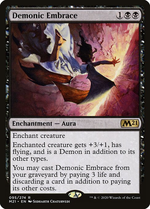 Demonic Embrace - Core Set 2021 Magic card
