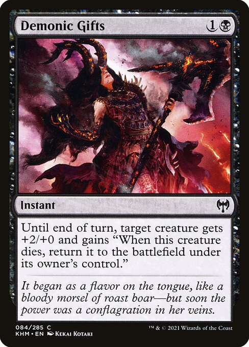 Demonic Gifts - Kaldheim Magic card