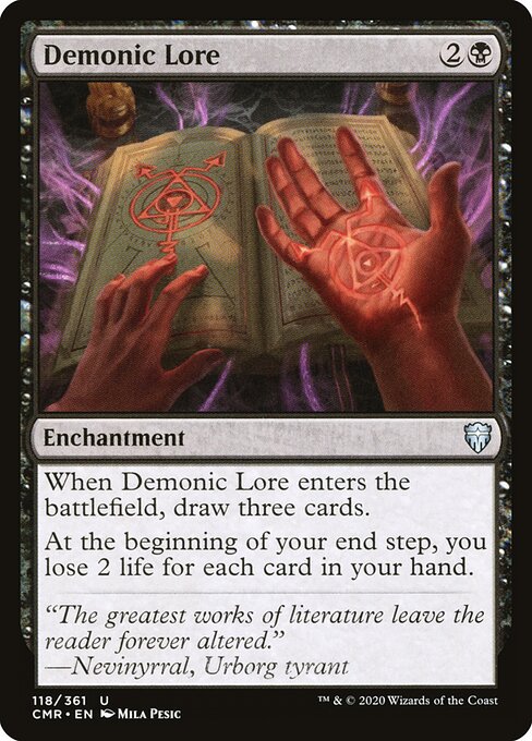 Demonic Lore - Commander Legends Magic card