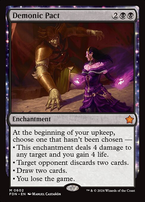 Demonic Pact - Foundations Magic card