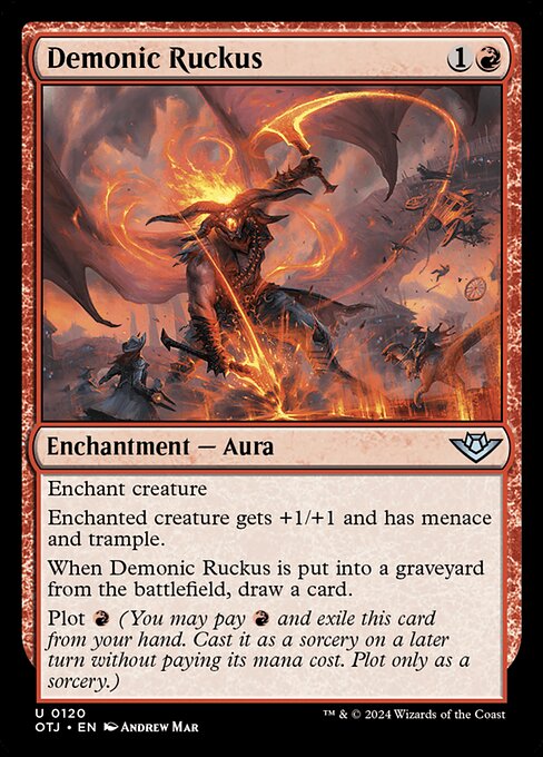 Demonic Ruckus - Outlaws of Thunder Junction Magic card