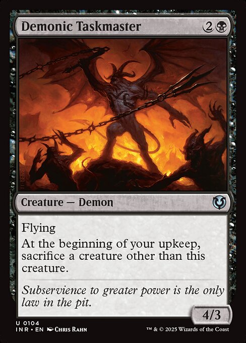Demonic Taskmaster - Innistrad Remastered Magic card