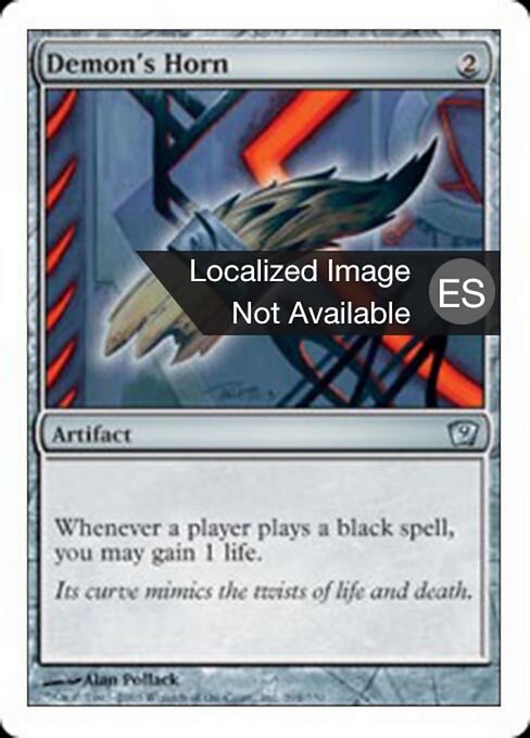 Corne de démon (Demon's Horn) - Tenth Edition (#320) - Illustrated by Alan Pollack - Magic: The Gathering Card
