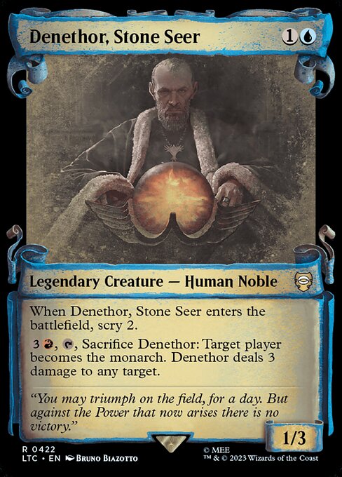 Denethor, Stone Seer - Tales of Middle-earth Commander (#422) - Illustrated by Bruno Biazotto - Magic: The Gathering Card