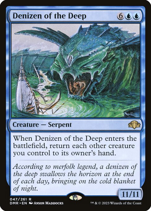 Denizen of the Deep - Dominaria Remastered Magic card
