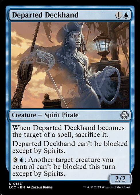 Departed Deckhand - The Lost Caverns of Ixalan Commander (#153) - Illustrated by Zoltan Boros - Magic: The Gathering Card