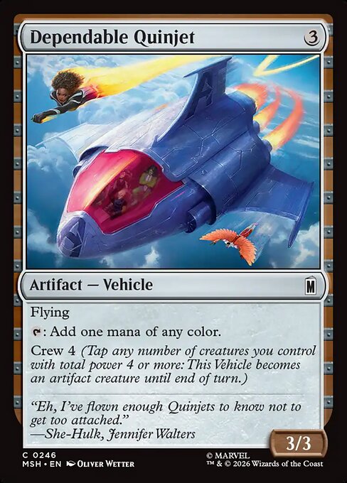 Dependable Quinjet - Marvel Super Heroes Magic card