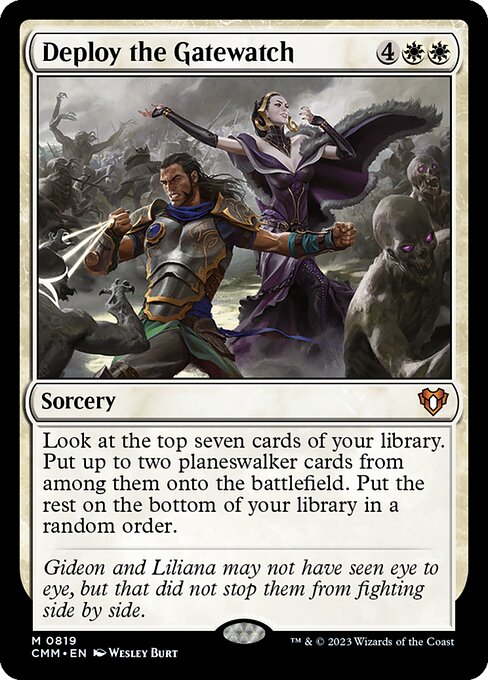 Deploy the Gatewatch - Commander Masters Magic card