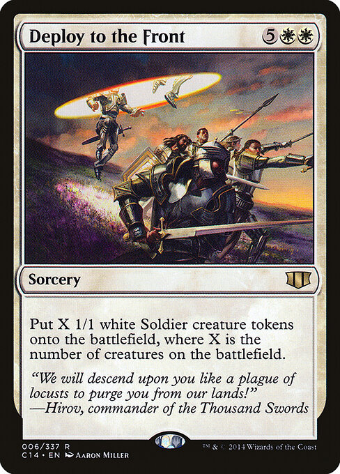 Deploy to the Front - Commander 2014 Magic card