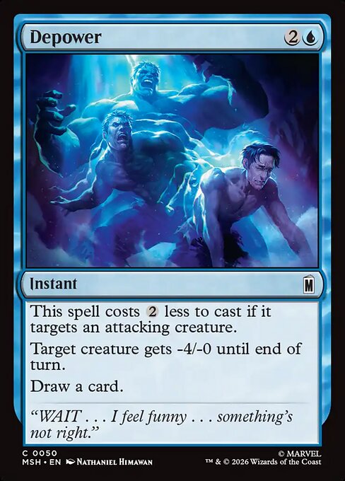 Depower - Marvel Super Heroes Magic card