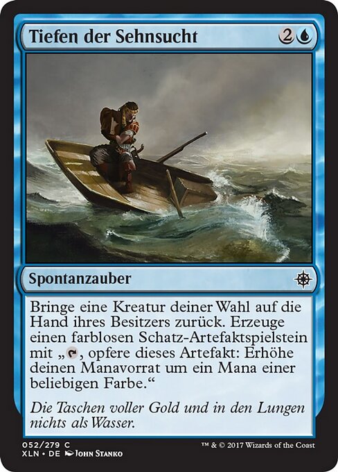 Profondeurs du désir (Depths of Desire) - Ixalan (#52) - Illustrated by John Stanko - Magic: The Gathering Card