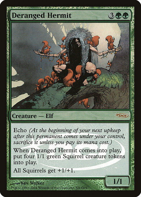 Deranged Hermit - Judge Gift Cards 2004 (#5) - Illustrated by Kev Walker - Magic: The Gathering Card