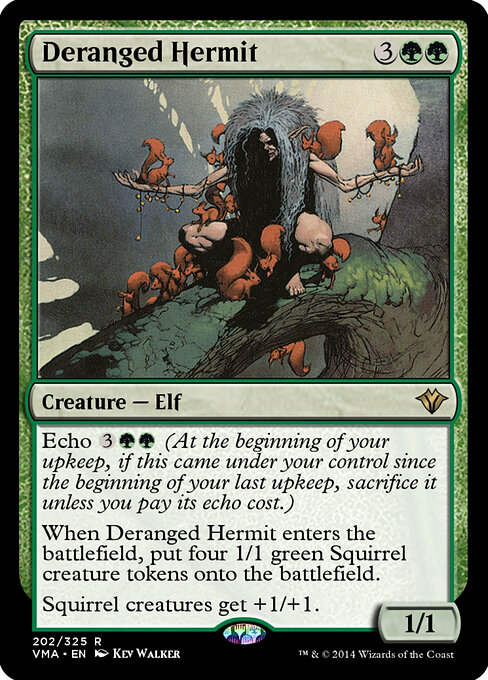 Deranged Hermit - Vintage Masters (#202) - Illustrated by Kev Walker - Magic: The Gathering Card