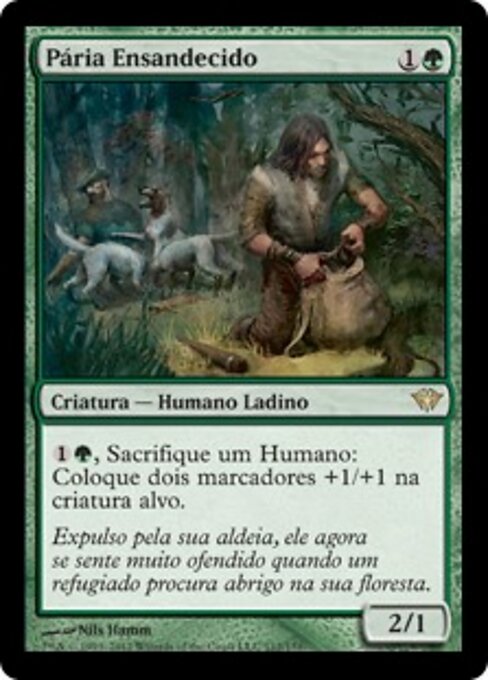 Irrer Ausgestoßener (Deranged Outcast) - Dark Ascension (#112) - Illustrated by Nils Hamm - Magic: The Gathering Card
