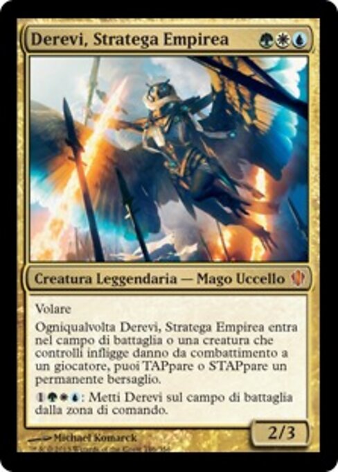 Derevi, Himmlische Taktikerin (Derevi, Empyrial Tactician) - Bloomburrow Commander (#87) - Illustrated by Nathaniel Himawan - Magic: The Gathering Card