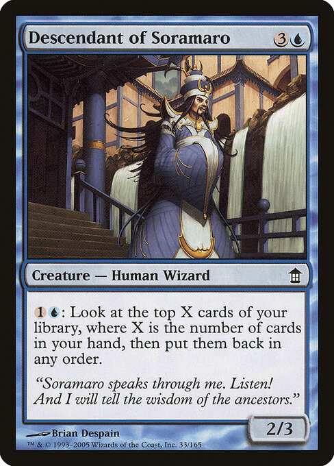 Descendant of Soramaro - Saviors of Kamigawa Magic card