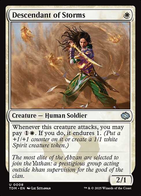 Descendant of Storms - Tarkir: Dragonstorm Magic card