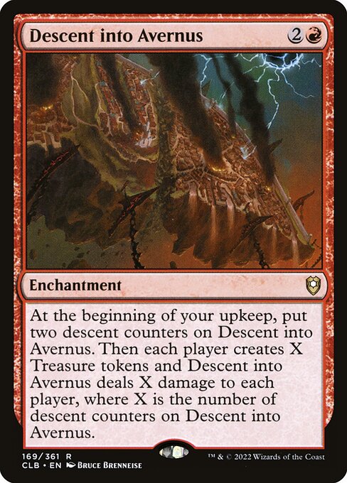 Descent into Avernus - Commander Legends: Battle for Baldur's Gate (#169) - Illustrated by Bruce Brenneise - Magic: The Gathering Card