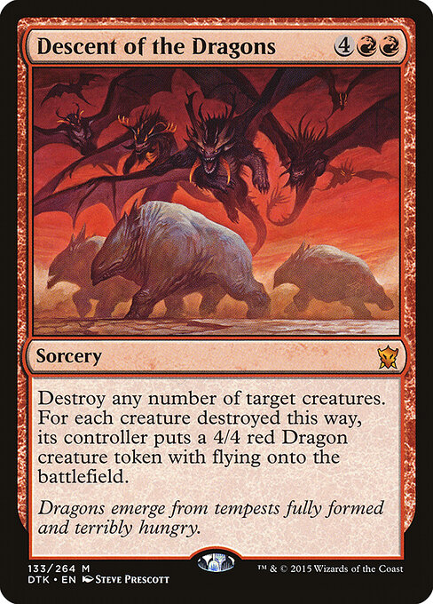 Descent of the Dragons - Dragons of Tarkir Magic card