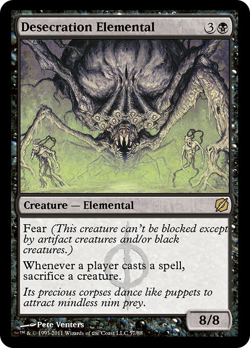Desecration Elemental - Duel Decks: Mirrodin Pure vs. New Phyrexia Magic card