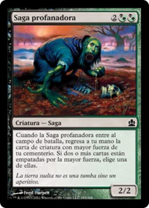 Entweihende Vettel (Desecrator Hag) - Commander 2011 (#193) - Illustrated by Fred Harper - Magic: The Gathering Card
