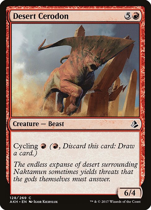 Desert Cerodon - Amonkhet Magic card