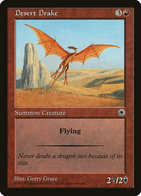 Desert Drake - Portal Magic card