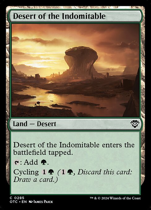 Desert of the Indomitable - Outlaws of Thunder Junction Commander Magic card