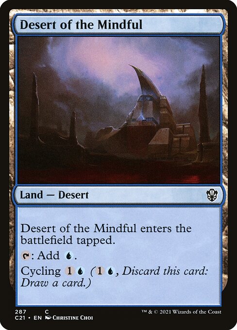Desert of the Mindful - Commander 2021 Magic card