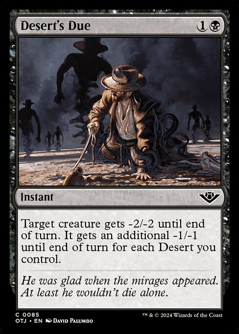 Desert's Due - Outlaws of Thunder Junction Magic card