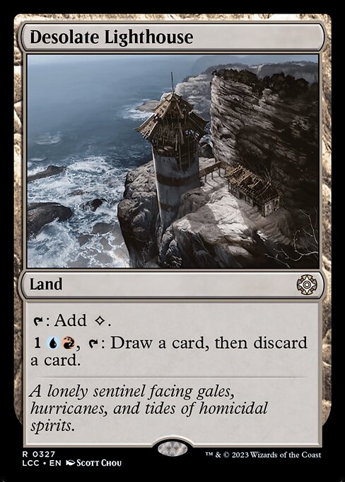 Desolate Lighthouse - The Lost Caverns of Ixalan Commander (#327) - Illustrated by Scott Chou - Magic: The Gathering Card