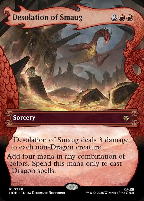 Smaugs Verödung (Desolation of Smaug) - The Hobbit (#226) - Illustrated by Dibujante Nocturno - Magic: The Gathering Card