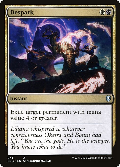 灯の燼滅 (Despark) - Commander Legends: Battle for Baldur's Gate (#841) - Illustrated by Slawomir Maniak - Magic: The Gathering Card