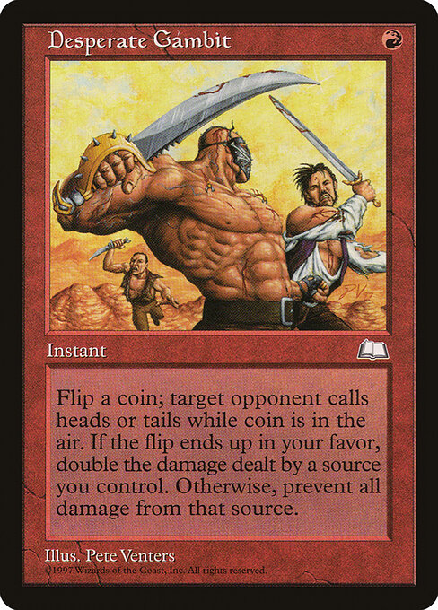 Desperate Gambit - Weatherlight Magic card