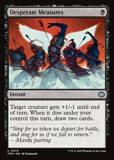 Desperate Measures - Tarkir: Dragonstorm Magic card