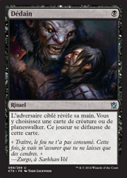 Verachten (Despise) - Khans of Tarkir (#69) - Illustrated by Todd Lockwood - Magic: The Gathering Card