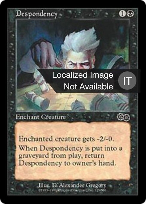Despondency - The List (#USG-129) - Illustrated by D. Alexander Gregory - Magic: The Gathering Card