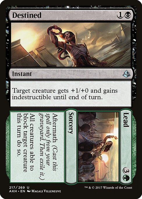 Destined // Lead - Amonkhet Magic card