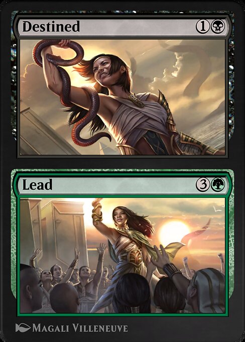 Destined // Lead - Amonkhet (#217) - Illustrated by Magali Villeneuve - Magic: The Gathering Card
