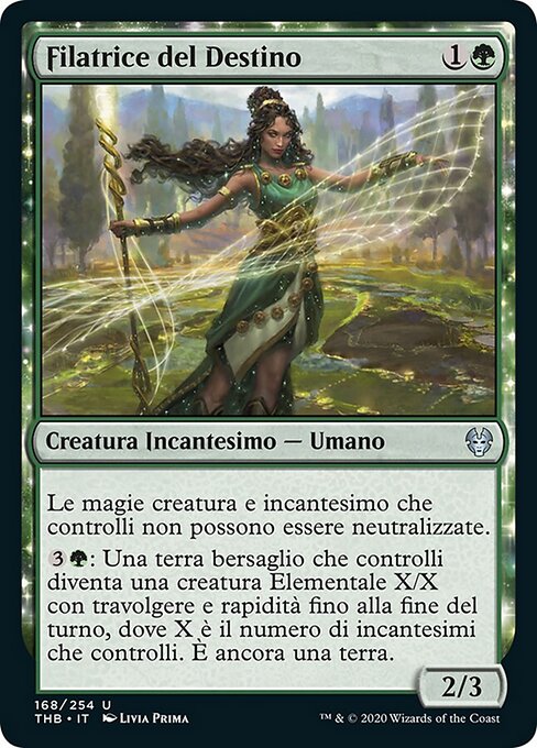 Filatrice del Destino (Destiny Spinner) - Theros Beyond Death (#168) - Illustrated by Livia Prima - Magic: The Gathering Card