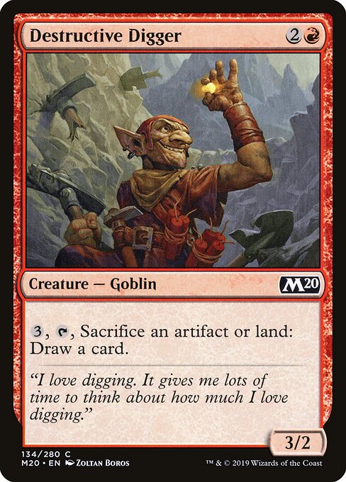 Destructive Digger - Core Set 2020 Magic card