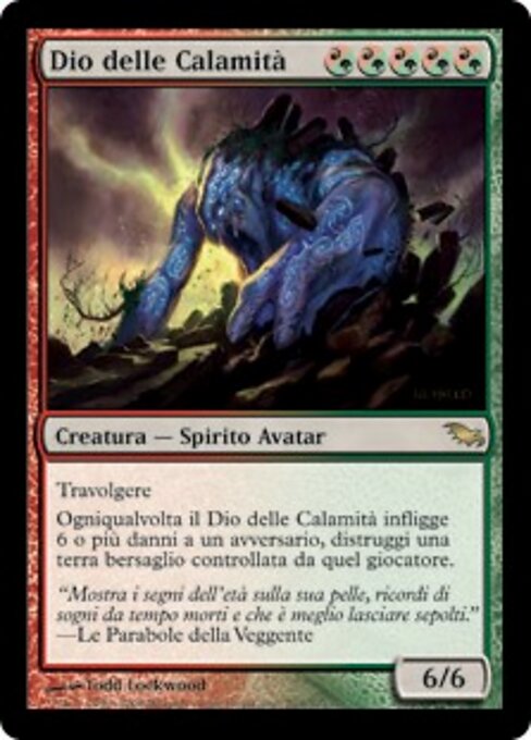 災難の大神 (Deus of Calamity) - Duel Decks: Heroes vs. Monsters (#54) - Illustrated by Todd Lockwood - Magic: The Gathering Card