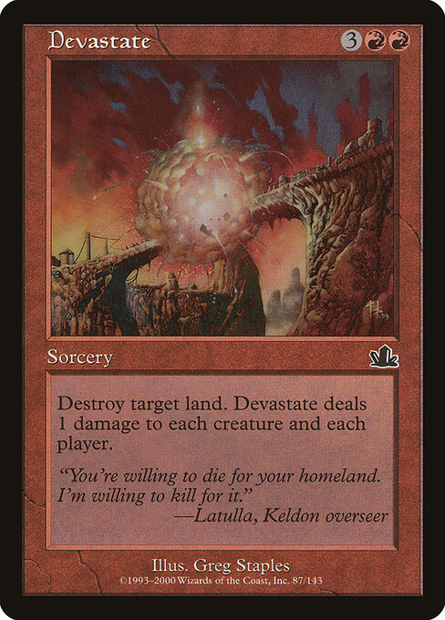 Devastate - Prophecy Magic card