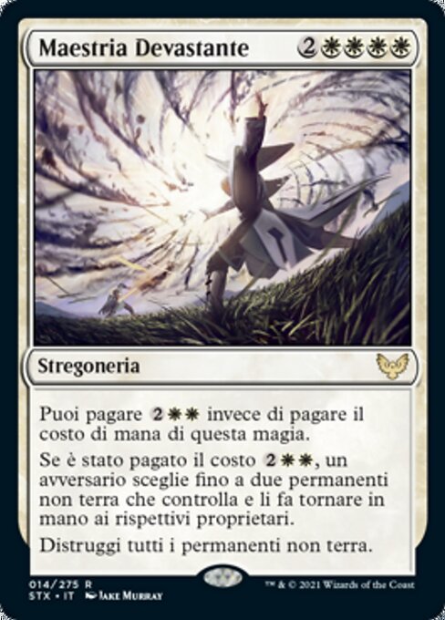 Maestria Devastante (Devastating Mastery) - Strixhaven: School of Mages (#14) - Illustrated by Jake Murray - Magic: The Gathering Card