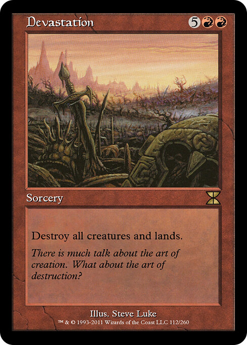 Devastation - Masters Edition IV Magic card