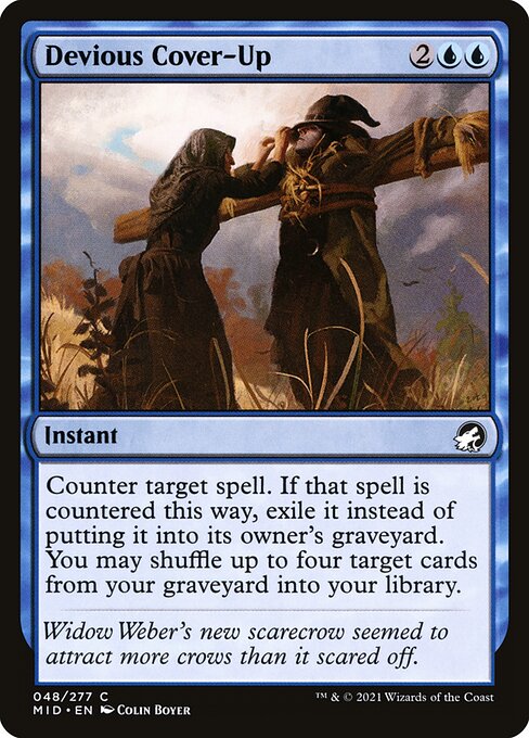 Devious Cover-Up - Innistrad: Midnight Hunt Magic card